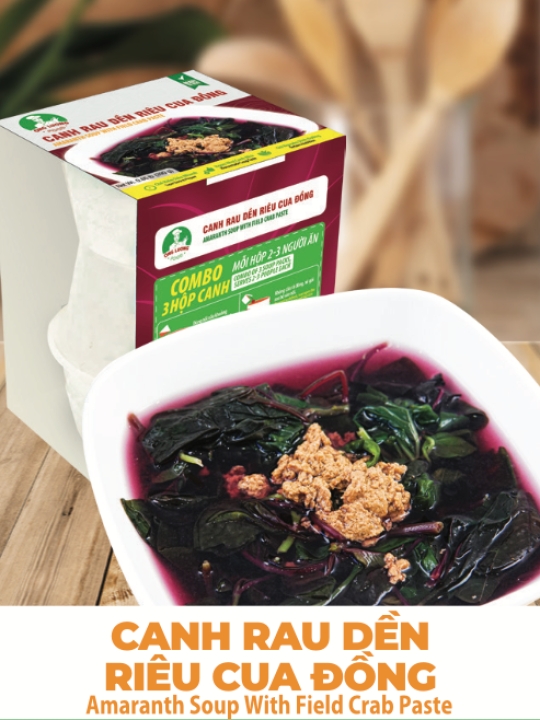 Amaranth Soup With Field Crab Paste